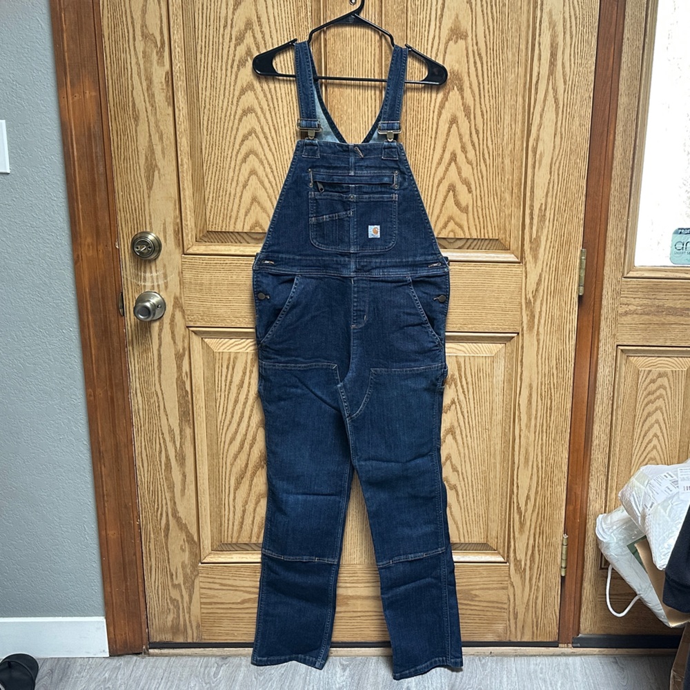 Carhartt Women’s Dark Blue Denim Overalls